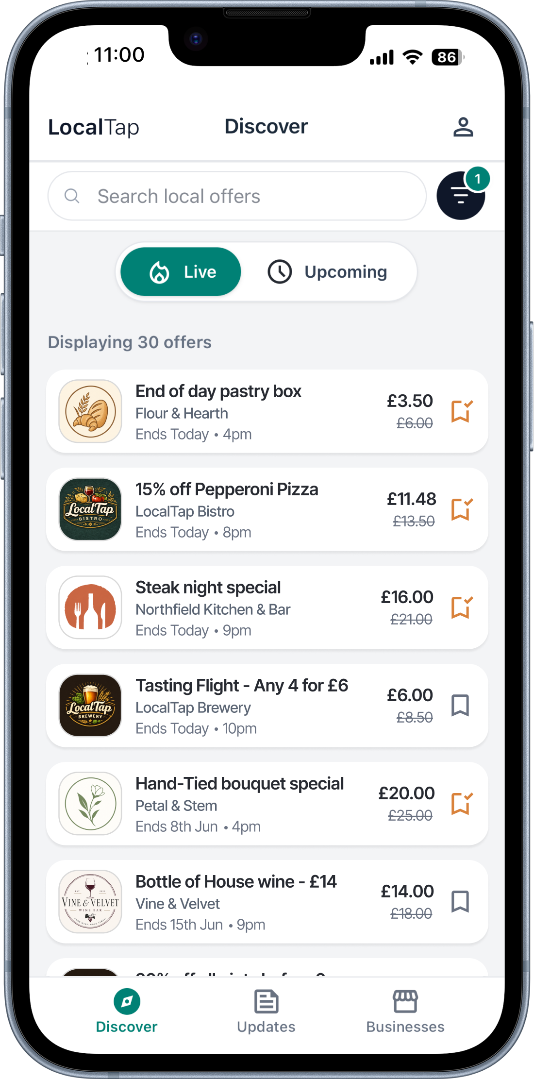LocalTap app preview